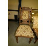 Edwardian oak chair