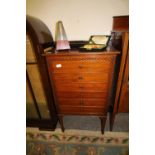 Mahogany cabinet with lancet doors