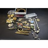 Box of costume jewellery