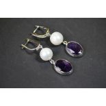 925 amethyst earrings