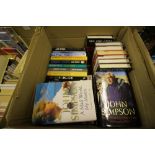 Box of mixed signed books