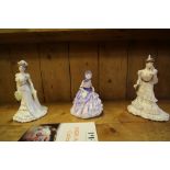 Coalport and Royal Doulton Lady Figurines (3 in total)