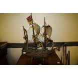 Model Galleon ship