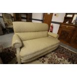 Victorian sofa with round arms