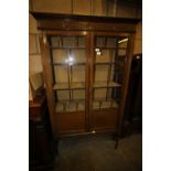 Edwardian 2 door display cabinet