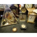 Seiko Triangular Clock, Westclox and 3 others