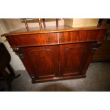 Victorian mahogany chiffonier (A/F)