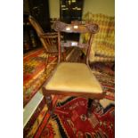 2 Regency mahogany dining chairs