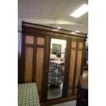 Victorian three door wardrobe in the manner of Gillows