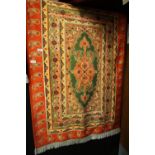 Persian Silk style Rug of Traditional Design (3'2" x 4'9")