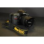 Nikon D200 Digital Camera with AF-2 Nikon 18-70 Zoom Lens plus boxes of leads & manuals