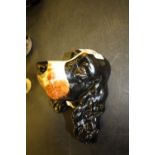 Crown Devon spaniel wall mask