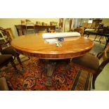 19th C Mahogany Pedestal Breakfast Table with Lion paw feet