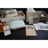 2 Lion clear gum boxes of ephemera