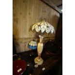 Tiffany style lamp & onyx lamp