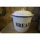 Enamel bread bin