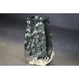 Whitefriars coffin vase "Pewter"- A/F