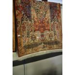 Turkish Hunting Scene Silk style Rug (3'1" x 4'9")