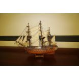 Model Ship on Stand