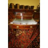 Edwardian inlaid mahogany ladies writing desk with green leather skiver