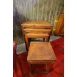 Nest of four hardwood/rosewood Chinese tables