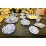 Ashette & Spode blue Italian dinnerware