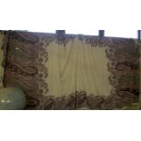 Victorian paisley shawl 60" x 132"