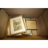 Box of local prints etc