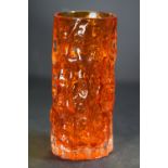 Whitefriars vase "Tangerine' bark