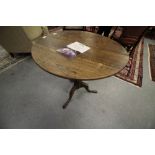 C19th oak stem table