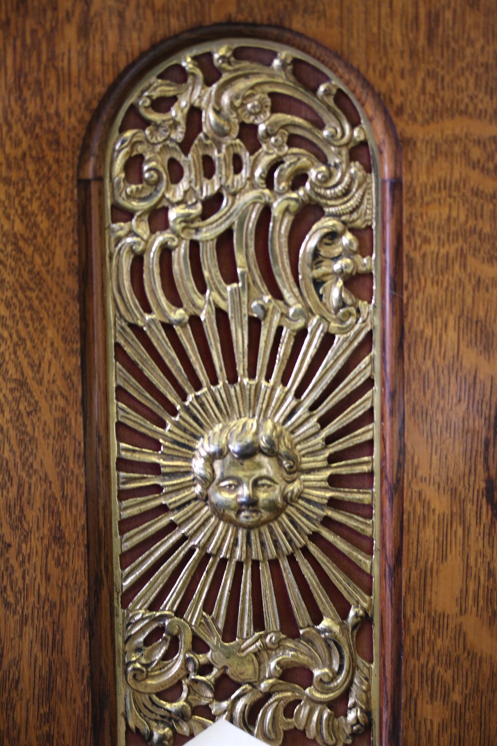 19th century oak bracket clock - Image 5 of 5