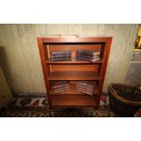 Cherry wood effect bookcase