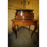 19th century French ormolu mounted rosewood Bureau De Dame