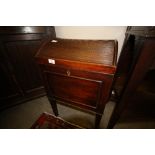 Georgian mahogany wine cooler/cellarette with arched reeded top