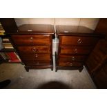 Pair of Stag bedside chests