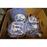 Burleigh Ware tureens, ashettes & plates