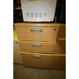 3 drawer filing cabinet (no key)