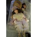 Box of Palmary, Knightsbridge collection porcelain dolls