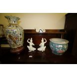 5 oriental vases/statues