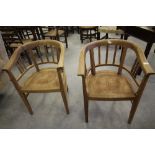 Pair of Oak Office Chairs