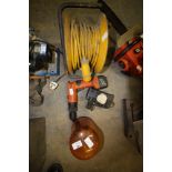 12v Cordless Drill, flashing safety lamp & extension lead