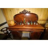 Victorian mahogany Twin pedestal sideboard