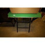 French folding card table