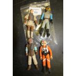 Four Star Wars Figures inc Rebel Pilot