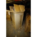 3 boxes of modern glass lily vases