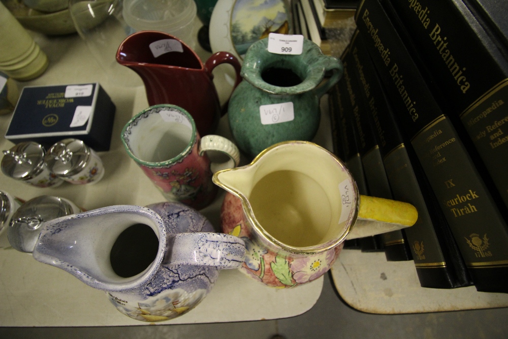 Selection of jugs including Kensington & Evangeline wares