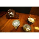 4 vintage car clocks