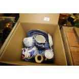 Box of Blue & White China