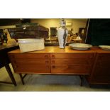 1970's Teak 6 Drawer Chest/Sideboard