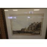 Philip Mitchell, watercolour - Coastal Scene, signed, later frame